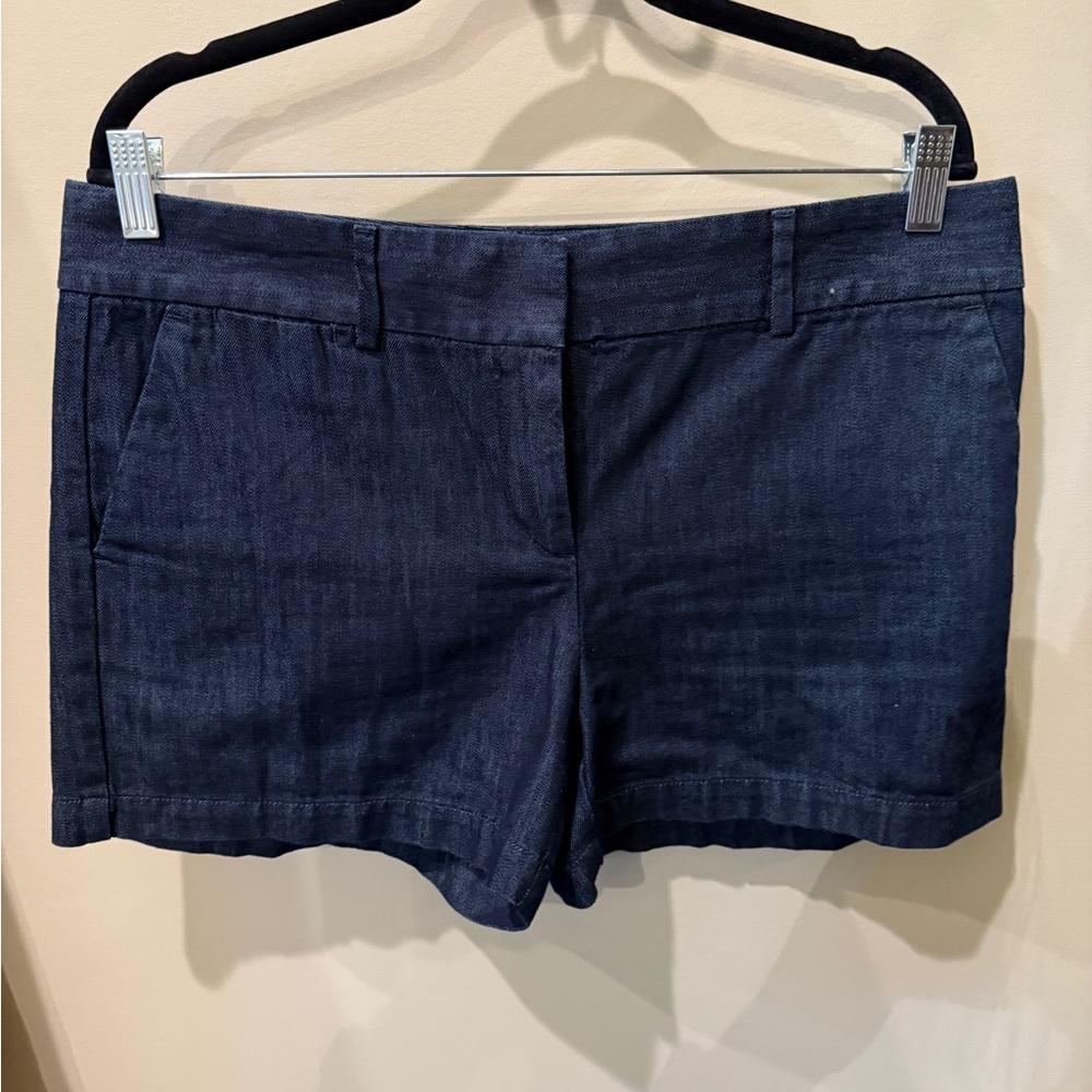 LOFT Riviera 4” denim shorts. Like new.